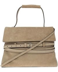 Moschino - Tie Me Suede Tote Bag - Lyst