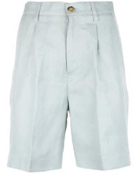 Woolrich - Pleated Tailored Shorts - Lyst