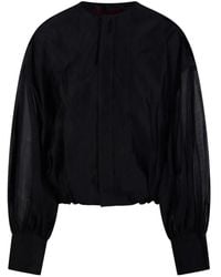 Thelatest - Top Met Blouson Mouwen - Lyst