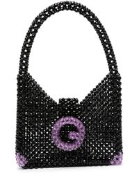 Germanier - Schultertasche Mit Perlen - Lyst