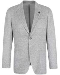 Lardini - Single-Breasted Knitted Blazer - Lyst