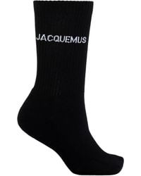 Jacquemus - Logo-Knit Ribbed Socks - Lyst