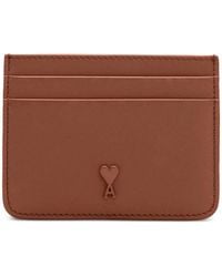 Ami Paris - Ami De Coeur Leather Cardholder - Lyst