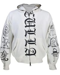 Haculla - Gothic-Print Zip-Up Hoodie - Lyst