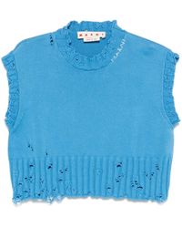 Marni - Mouwloze Trui Met Ronde Hals - Lyst