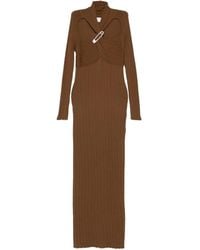 GIUSEPPE DI MORABITO - Safety-Pin Ribbed Dress - Lyst