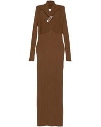 GIUSEPPE DI MORABITO - Safety-Pin Ribbed Dress - Lyst