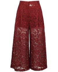Valentino Garavani - Lace Palazzo Pants - Lyst