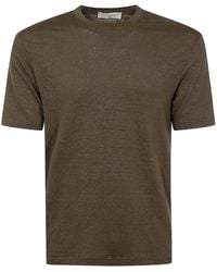 FILIPPO DE LAURENTIIS - Short-Sleeve Linen T-Shirt - Lyst
