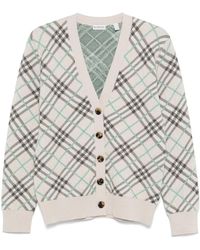 Burberry - Cárdigan A Cuadros - Lyst