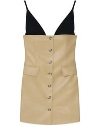 Nanushka - Zyana V-Neck Mini Dress - Lyst
