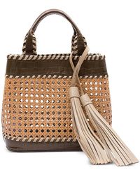 Isla - Medium Sextava Geweven Shopper Met Kwastje - Lyst