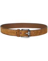 Etro - Suede Buckle Belt - Lyst