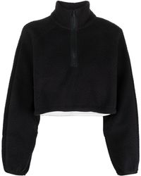 Calvin Klein - Cropped-Sweatshirt mit Stehkragen - Lyst