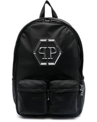 Philipp Plein - Logo-patch Zip-up Backpack - Lyst