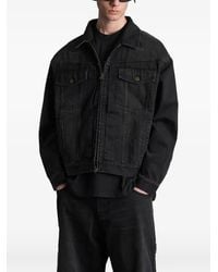 Vetements - Zip-Up Denim Jacket - Lyst