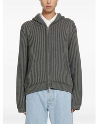 Our Legacy - Level Rib-Knit Hoodie - Lyst