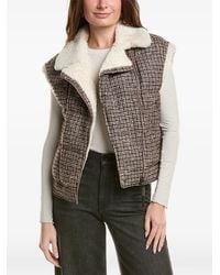 Brunello Cucinelli - Shearling-Trim Wool & Alpaca-Blend Vest - Lyst