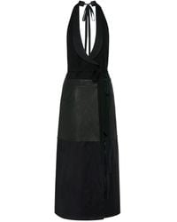 Maison Margiela - Robe Mi-Longue À Dos-Nu - Lyst