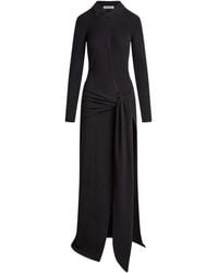 AYA MUSE - Draped-Detail Maxi Dress - Lyst