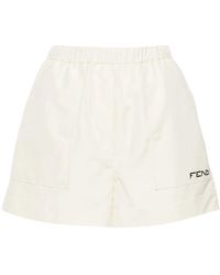 Fendi - Short À Taille Haute - Lyst