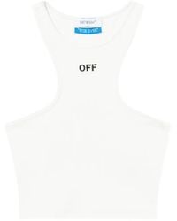 Off-White c/o Virgil Abloh - Off Stamp Ribbed Tank Top - Lyst