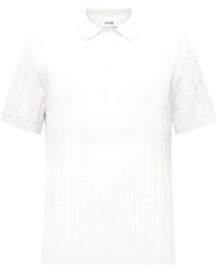 DRYKORN - Triton Cable-Knit Polo Shirt - Lyst