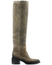 Elena Iachi - E4415 Shanti Squared-Toe Knee-High Boots - Lyst