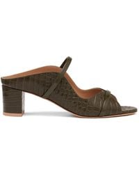 Malone Souliers - Norah Embossed Leather Sandals - Lyst