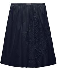 Dorothee Schumacher - Embroidered-Detail Midi Skirt - Lyst