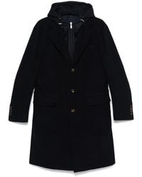 Eleventy - Cappotto Con Inserti A Contrasto - Lyst