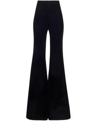 Nina Ricci - High-waisted Flared Velvet Trousers - Lyst