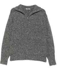 AURALEE - Maglione Con Zip Al Collo - Lyst