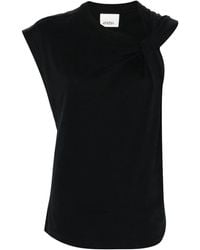 Isabel Marant - Asymmetric Organic Cotton T Shirt - Lyst