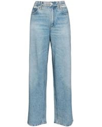 Rag & Bone - Straight Broek Met Jeans-Print - Lyst