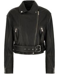 Weekend by Maxmara - Klassische Lederjacke - Lyst