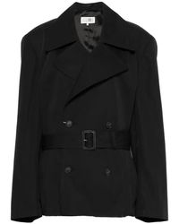 Maison Margiela - Buttoned Belted Trench Coat - Lyst