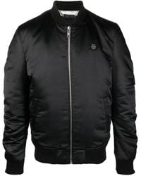 Philipp Plein - Bomberjacke Mit Totenkopf-Print - Lyst