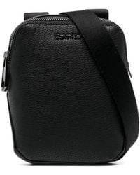Calvin Klein - Logo-Plaque Zipped Messenger Bag - Lyst