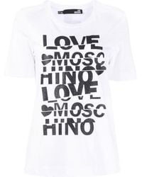 Love Moschino - Short Sleeve T-shirt - Lyst