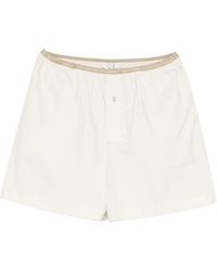 Lemaire - Button-Embellishment Shorts - Lyst