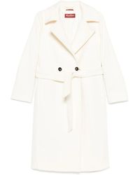 Max Mara - Abrigo De Lana Virgen Con Botones - Lyst