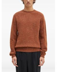 Norse Projects - Birnir Geborstelde Trui Met Ronde Hals - Lyst