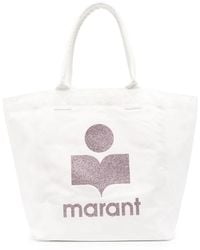 Isabel Marant - Yenky Logo-Print Tote Bags - Lyst
