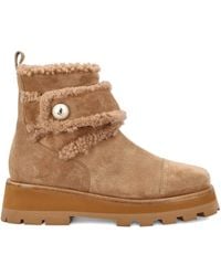 Jimmy Choo - Botas con plataforma y ribete de borrego - Lyst