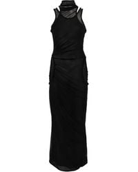 Coperni - Maxi-Jurk Met Mesh - Lyst