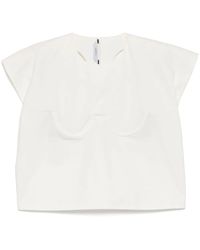 Pushbutton - Top sin mangas con costura en forma de sujetador - Lyst
