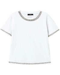Twinset - Crystal-Trim T-Shirt - Lyst