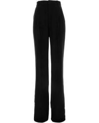 Saint Laurent - Pantalones de seda - Lyst