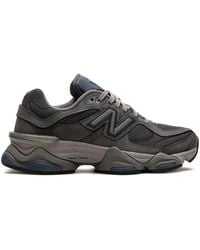 New Balance - 9060 Panelled Suede Sneakers - Lyst